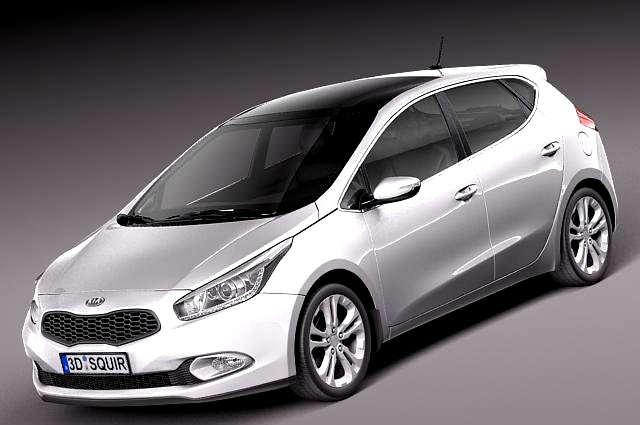 Kia Ceed 2012 5door 3D Model