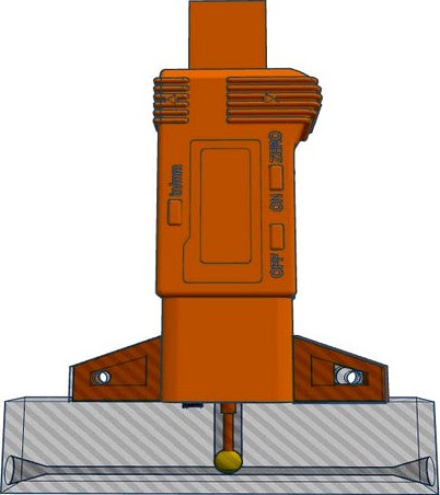 Filament diameter sensor with tire caliper