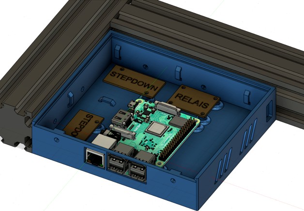 Ender 3 Pro Raspberry Pi case incl. stepdown and relais