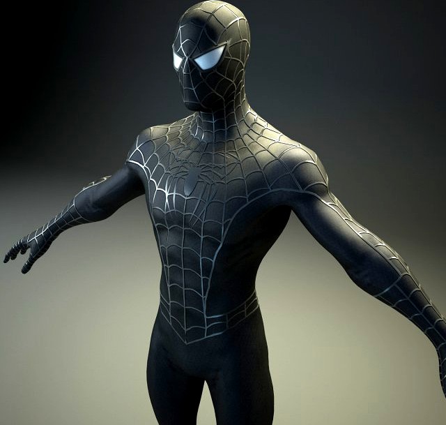 Spiderman Black 3D Model
