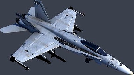 US FA-18C Hornet 3D Model