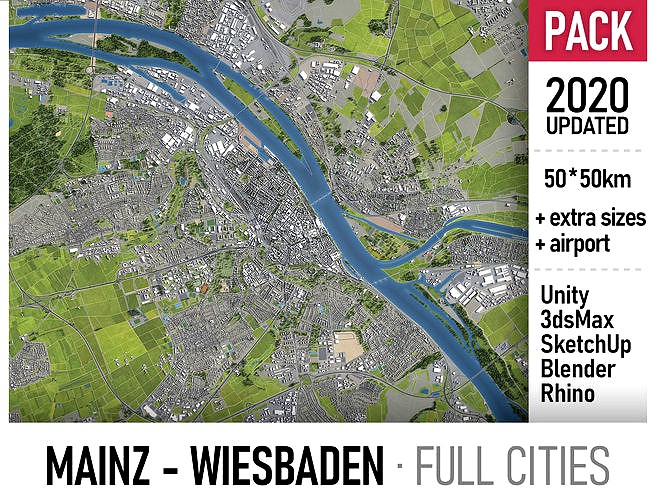 Mainz - Wiesbaden - 2 cities