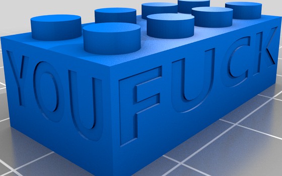 Eff You "LEGO" brick