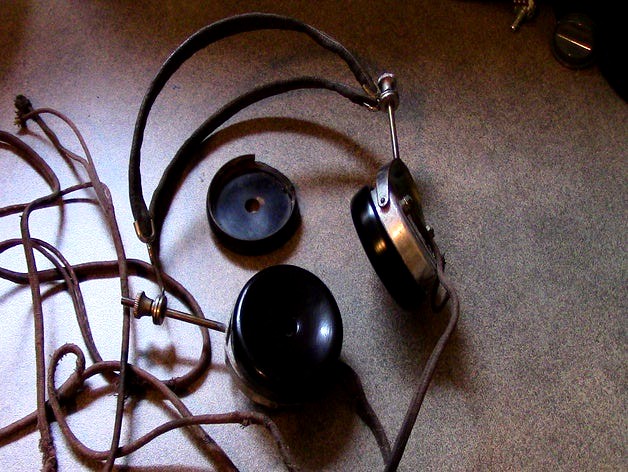 1920's Radio Headphones, Ear Cup Replacement via 3D Printed Replicas