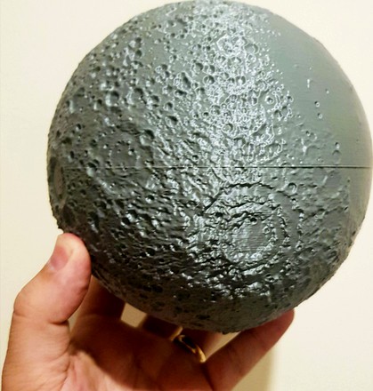 Moon topography