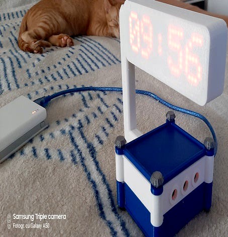 Matrix led weather station