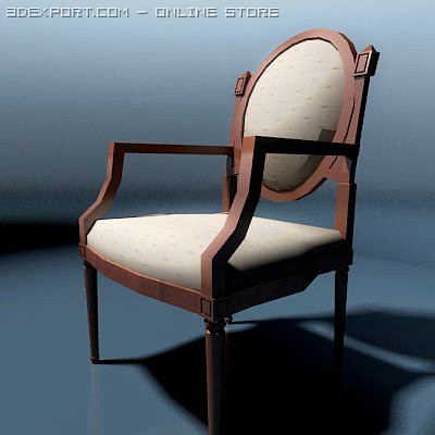 chair marcel lowpoly 3D Model