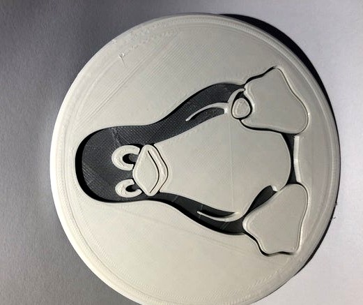 Tux drinkcoaster (pair)
