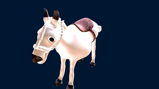 Horse 3d Model Low-Poly