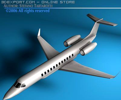 Business jet 3D Model