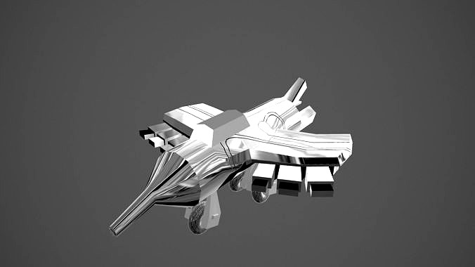 3d Model Jet fighter  Low-Poly