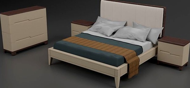 Modern bed Valentino