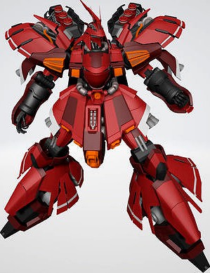 SAZABI Gundam 3D Model