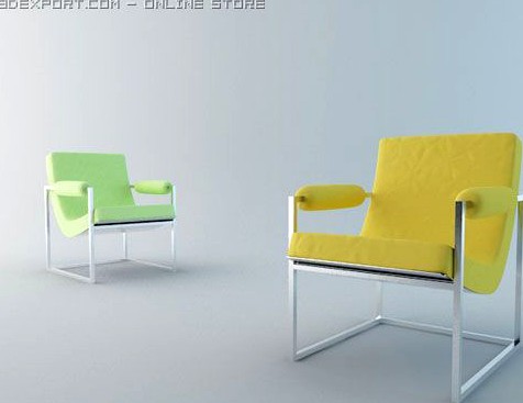 Cubical Armchair 3D Model