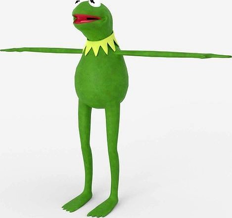Kermit The Frog from The Muppets 3D Model