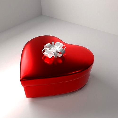 Heart Shape Container with Ribbon