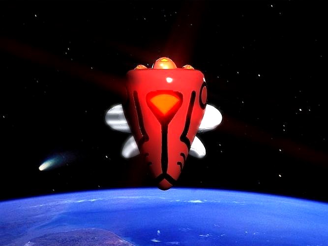 Red Return Spaceship