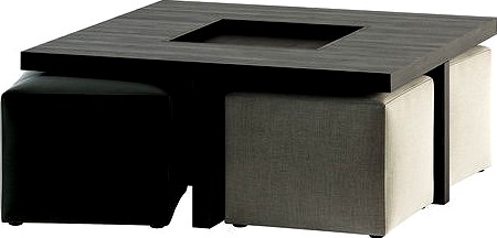 XVL CUBA Coffee Tables and CUBA pouf