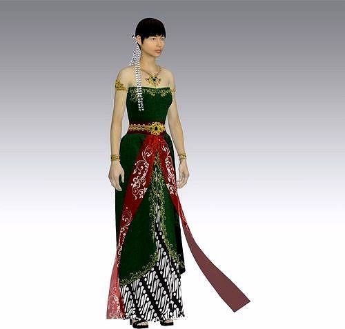 Bedhaya Ketawang Java Culture Clo3d