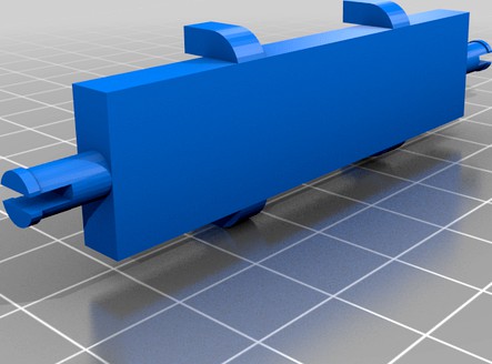 Rail track bridge bracket - Lego Compatible
