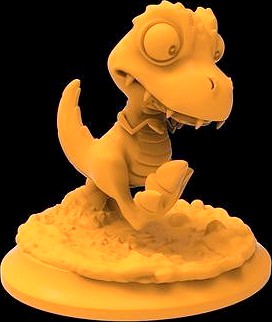 Dino 3d stl model for 3d printing