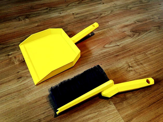 Dust Brush & Pan (Fully 3D Printable)