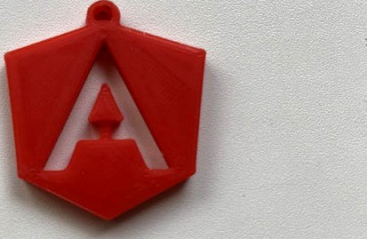 Angular Logo Keychain