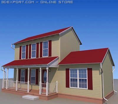 american house 1 3D Model