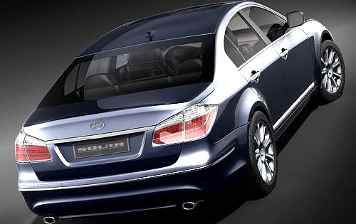 Hyundai Genesis Sedan 2009 3D Model