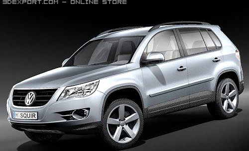 Volkswagen Tiguan 2009 3D Model