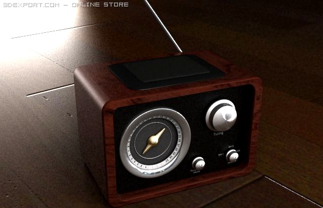 Old radio 3D Model