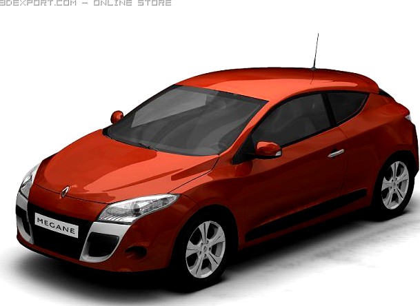 2009 Renaut Megane Coupe 3D Model