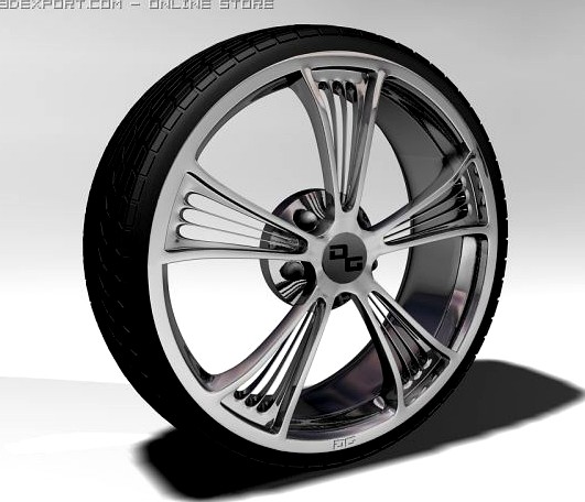 Download free Car rims 3D Model