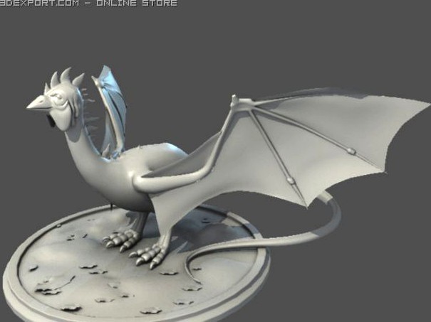 Fantasy Dragon 3D Model