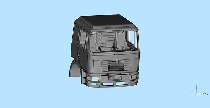 Printable Body truckf2000 MaN  stl printable | 3D