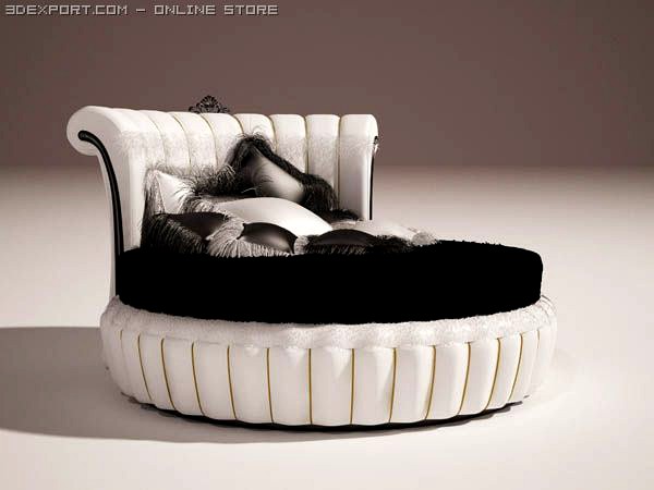 Glamorous bed 3D Model