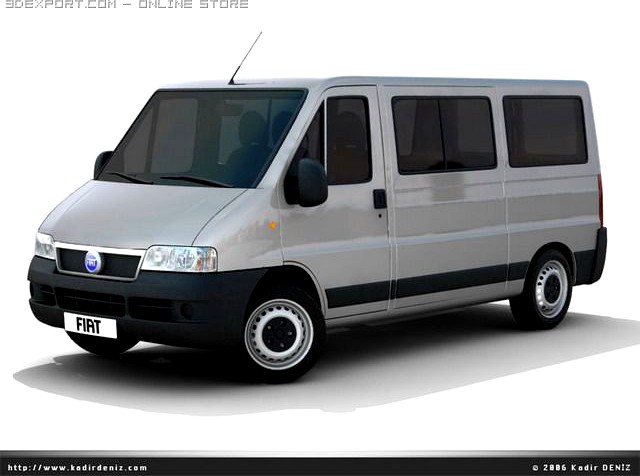 Fiat Ducato pack (3 models) 3D Model