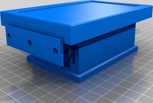 5" OctoPi screen enclosure with 2020 extrusion mount