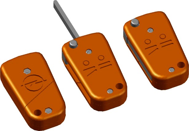 Remote case for Astra H, Corsa C D, Meriva, Zafira, Tigra