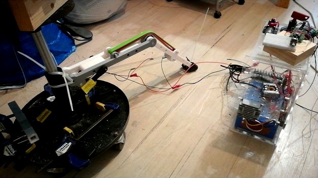 SMA powered artificial limbs leg test