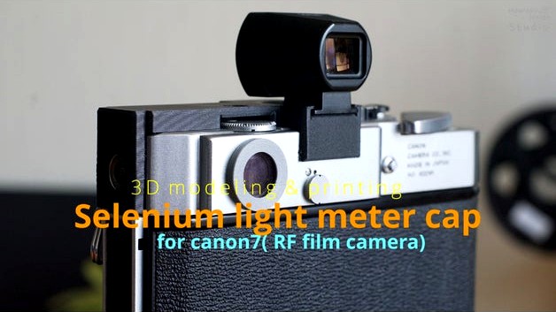 Canon7_RF, Accessory Shoe coupler & Selenium cell light meter cap