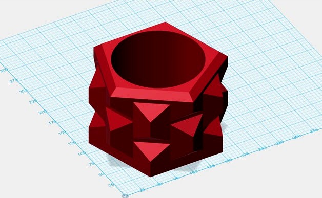 Pentagonal Flower Vase