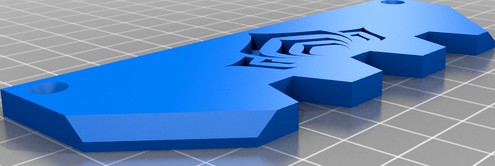 Caliburn U Channel Lotus Nameplate