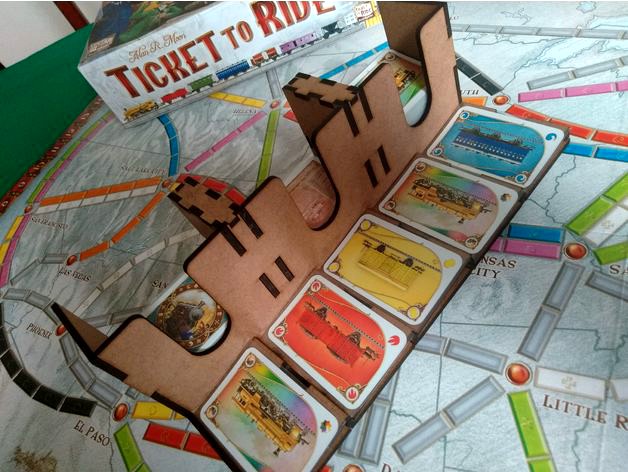 Card Tray for Ticket to Ride