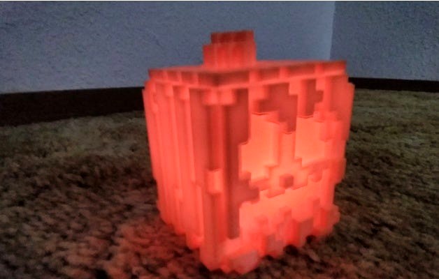 Minecraft Pumkin Tea Light