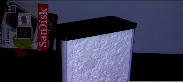 Lithophane Light Box For Standard LED Nightlight