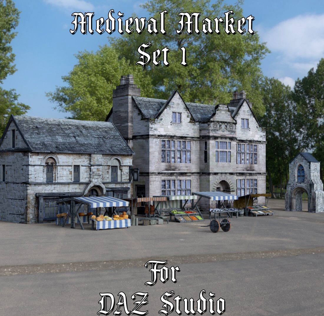 Medieval Market 1 for DAZ Studio