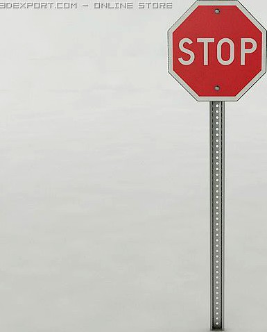 Stop Sign 3D Model