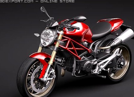 Ducati Monster 1100s 3D Model