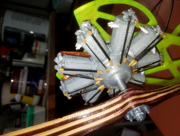 Clerget 9B rotary aero engine